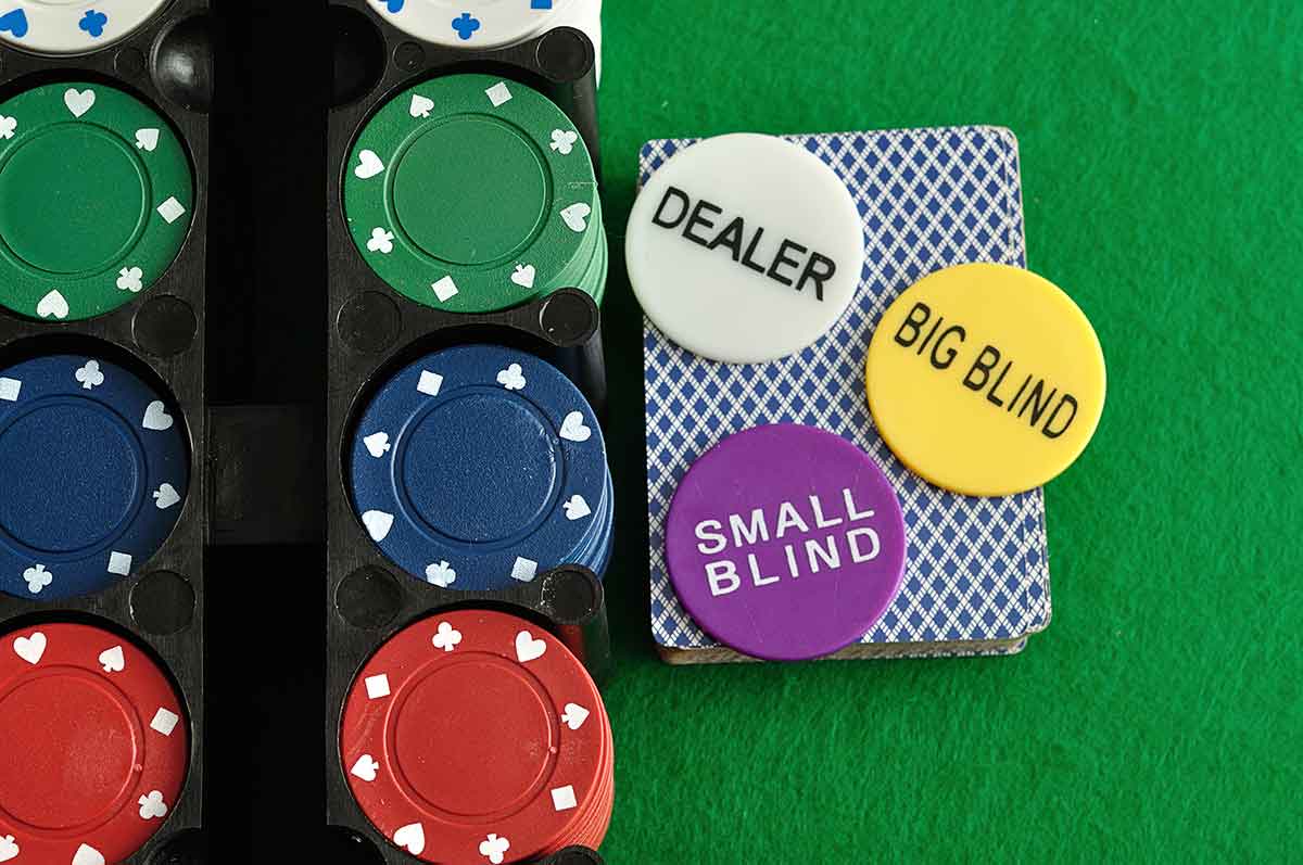 Poker Chips Set with Buttons